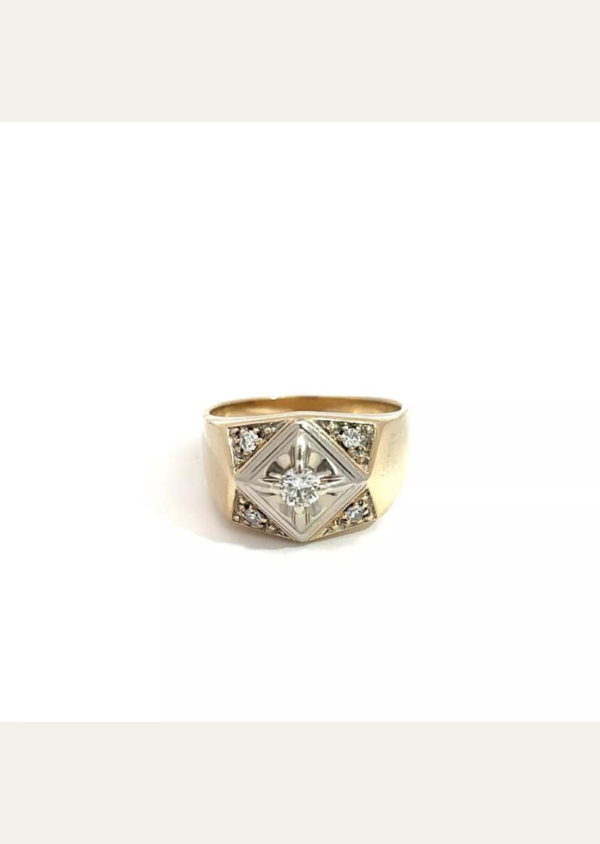 14kt Yellow Gold .35ct tw Diamond Ring