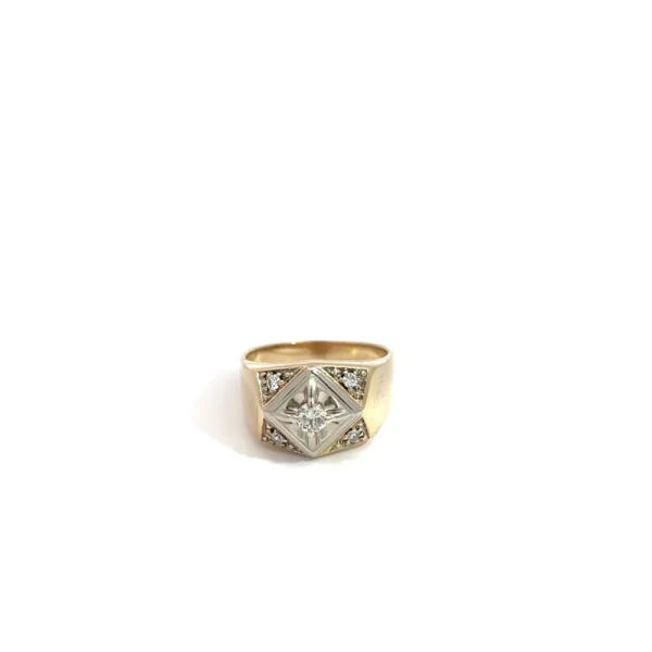 14kt Yellow Gold .35ct tw Diamond Ring - Image 2