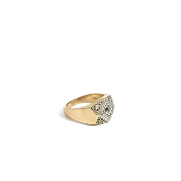 14kt Yellow Gold .35ct tw Diamond Ring - Image 3