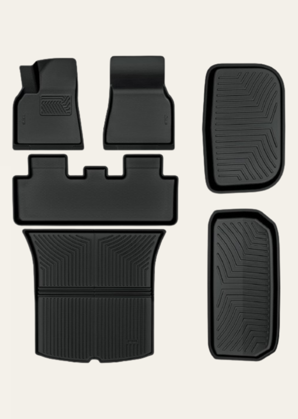 All-Weather TPE Rubber Floor Mats for 2020-2024 Tesla Model Y